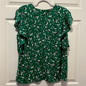 Floral Ralph Lauren 1X cap sleeves